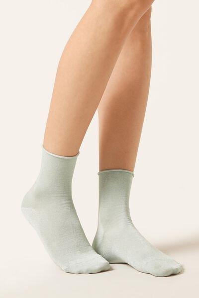 Green Glitter Socks, 5501_159D, large image number 0