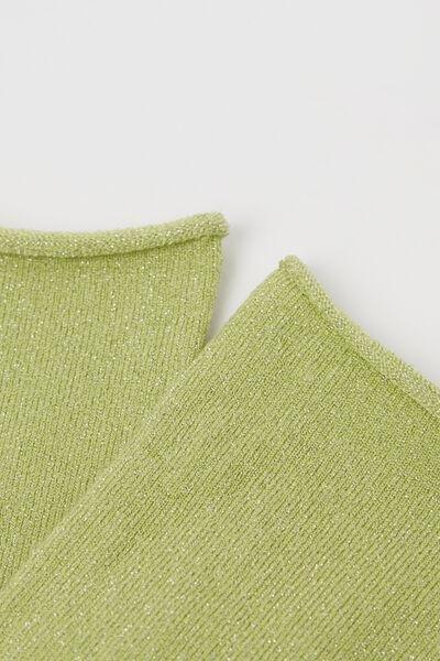 Green Glitter Band Less Socks, 5501_423D, large image number 1