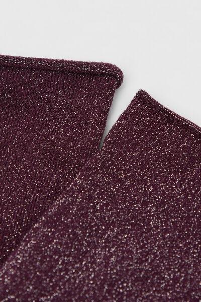 Violet Glitter Socks, 5501_438D, large image number 1