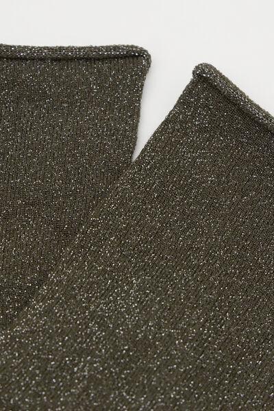 Green Glitter Socks, 5501_441D, large image number 1