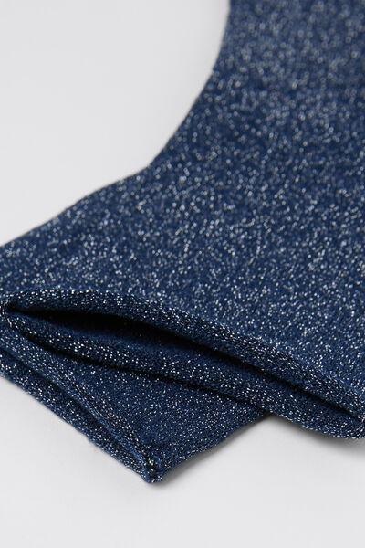 Blue Glitter Socks, 5501_442D, large image number 2