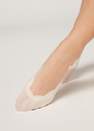 Calzedonia - Cream Silk Laser Cut Invisible Socks, Kids