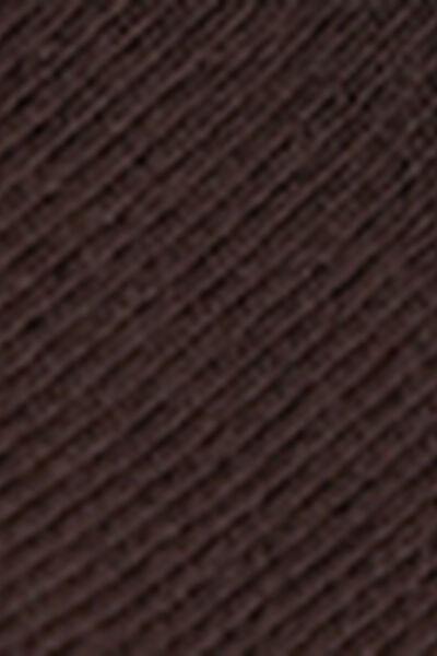 Burgundy Band less Cotton Short Socks, Brown, large image number 3