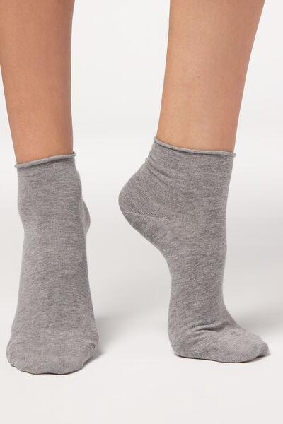 Grey Band less Short Socks, , large image number 0