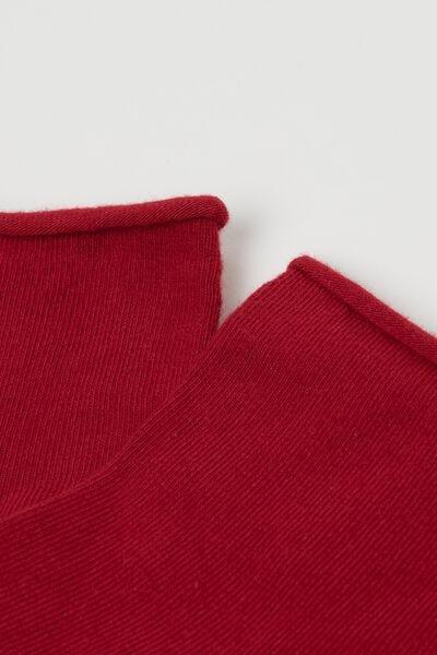 Red Bandless Short Socks, , large image number 1