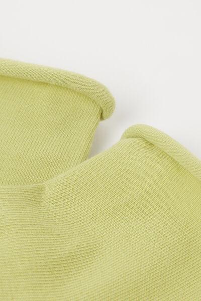 Green Band Less Short Socks, , large image number 1