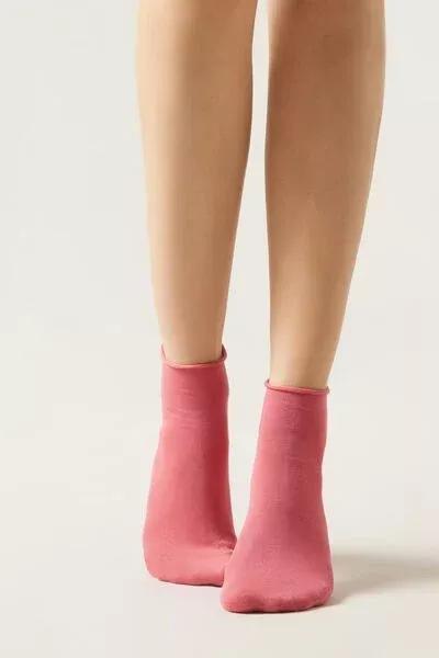 Pink Band Less Short Socks, 5501_424D, large image number 0