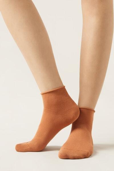 Orange Band Less Short Socks, , large image number 0