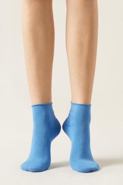 Blue Band Less Short Socks, , large image number 0