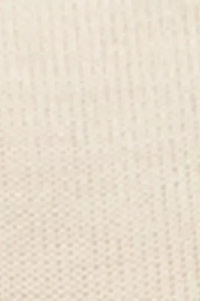 White Band less Short Socks, Milk White, large image number 2