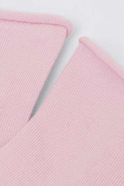 Pink Cotton Band less Short Socks, , large image number 1