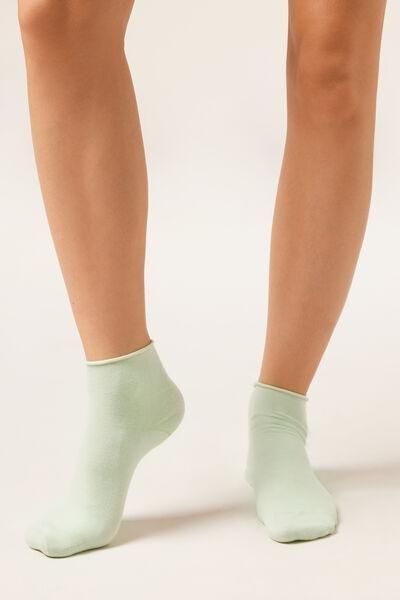 Green Band less Short Cotton Socks, 5501_701D, large image number 0