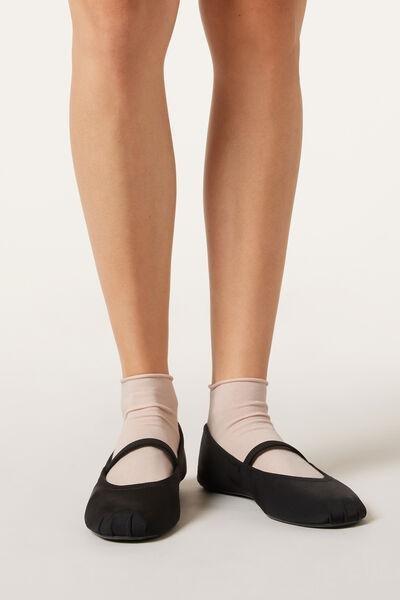 Pink Bandless Short Socks, , medium