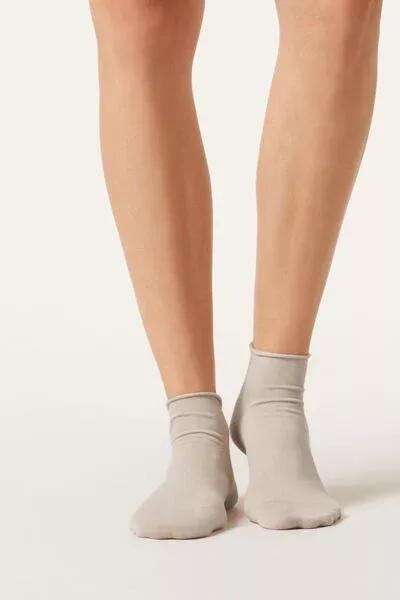 Beige Band less Short Socks, 5501_9985, medium