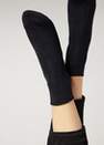 Calzedonia - Blue Extra Short Flat-Knit Bandless Cotton Socks, Women - One-Size