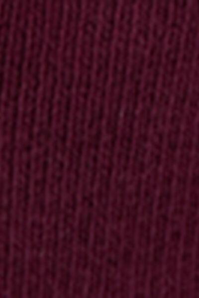Burgundy Ribbed Socks, 5501_174D, large image number 3