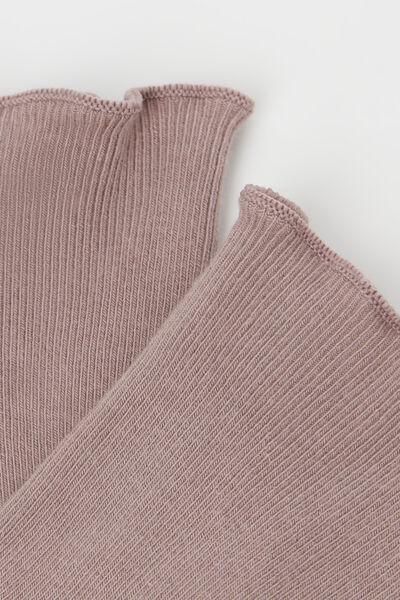 Pink Ribbed Socks, 5501_357D, large image number 1