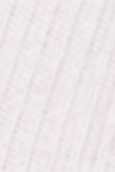 جوارب مضلعة قصيرة مع تقليم رومانسي أبيض, 5501_9197, large image number 2