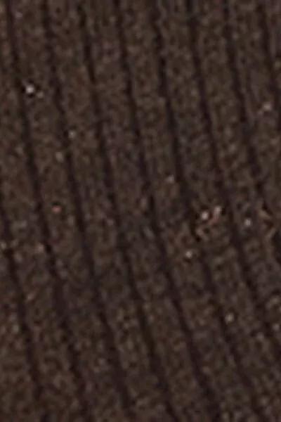 Brown Short Glitter Cashmere Socks, 5501_200D, large image number 3