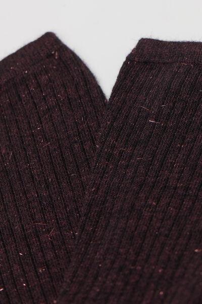 Black Soft Trim Cashmere Short Socks, 5501_209D, large image number 2