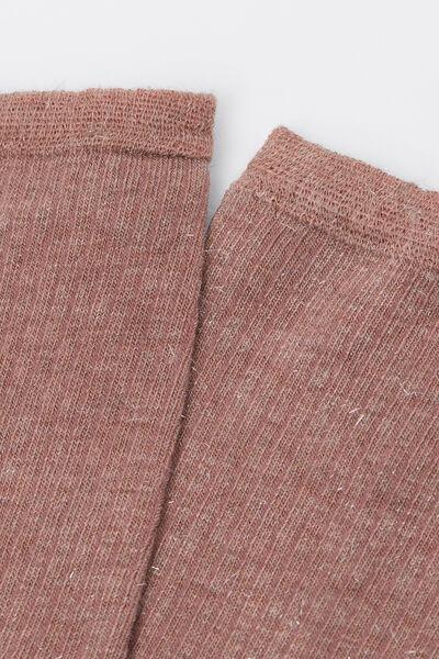 Pink Short Glitter Cashmere Socks, 5501_472D, large image number 2