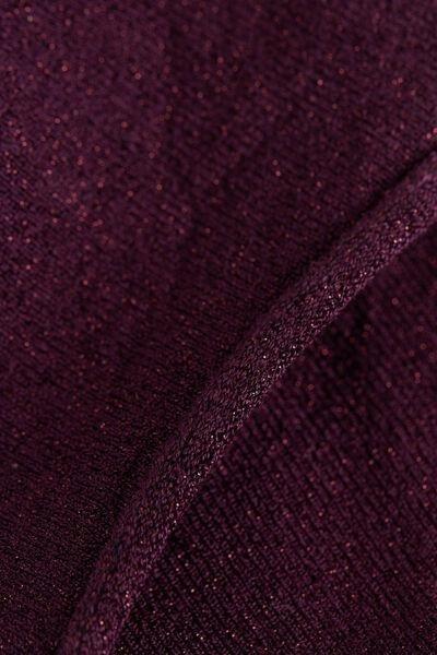 Purple Glitter Soft Edge Short Socks, , large image number 1