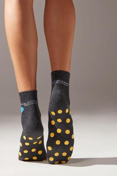 Grey The Simpsons Non-Slip Socks, , large image number 1