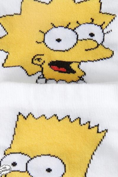 White The Simpsons Short Socks, , large image number 1