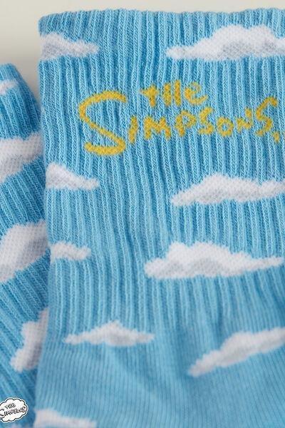Blue The Simpsons Short Sport Socks, , large image number 1