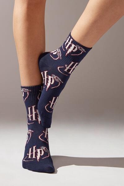 Navy Harry Potter Short Sport Socks, , large image number 2