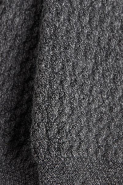 Grey Blend Cashmere Woven Short Socks, , large image number 2