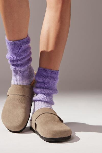 Purple Shaded Soft Short Socks, , large image number 0