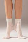 Calzedonia - White Glitter Detail Short Socks