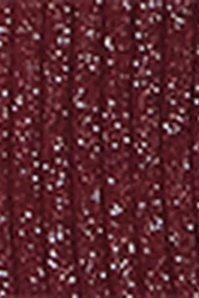 Burgundy Glitter Ribbed Socks, 5501_332D, large image number 3