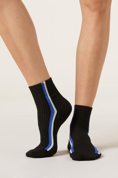 Black Side Band Socks, 5501_168D, large image number 0