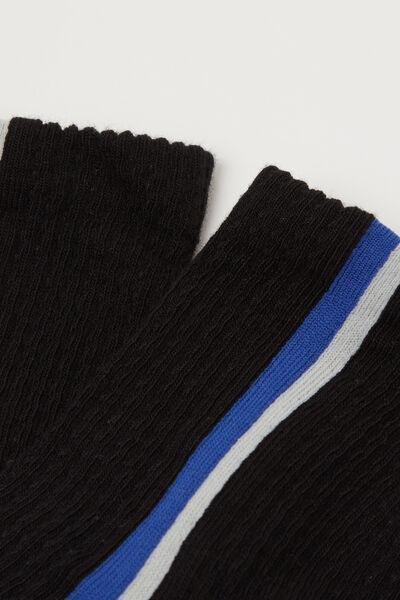Black Side Band Socks, 5501_168D, large image number 1