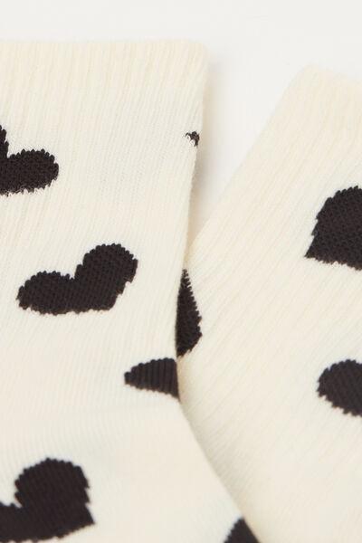 White Printed Socks, 5501_229D, large image number 2