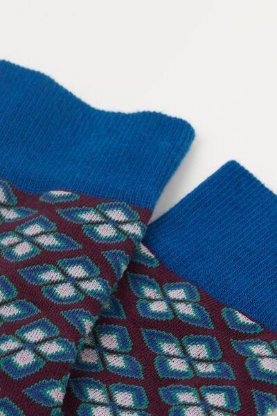 Multicolour Floral Patterned Socks, 5501_251D, large image number 2