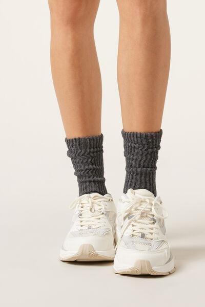 Grey Soft Effect Socks, 5501_256D, large image number 0