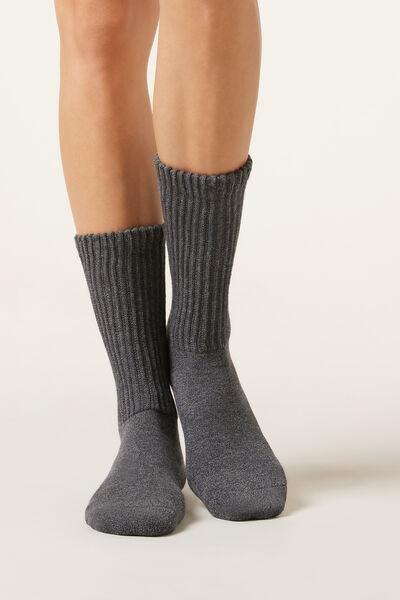 Grey Soft Effect Socks, 5501_256D, large image number 1