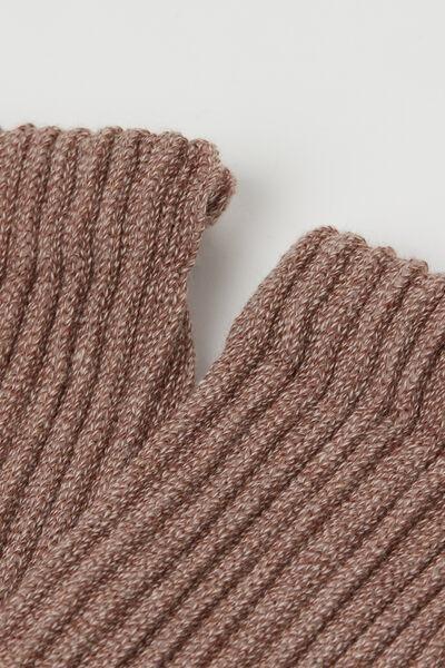 Beige Soft Effect Socks, 5501_291D, large image number 2