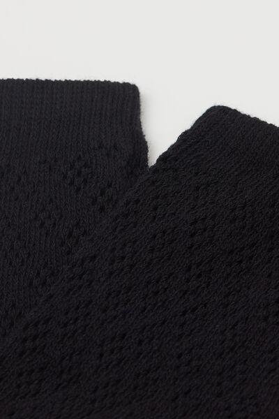 Black Textured Socks, 5501_019, large image number 2
