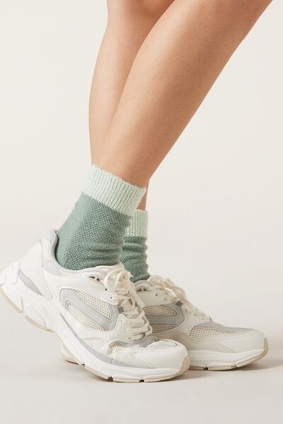 Green Sparkly Cashmere Socks, 5501_215D, large image number 1