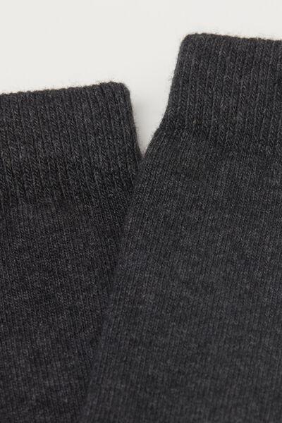 Grey Cashmere Short Socks, 5501_181D, large image number 2