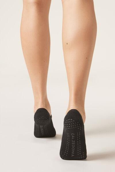 Black Criss-Cross Pilates Socks, , large image number 1