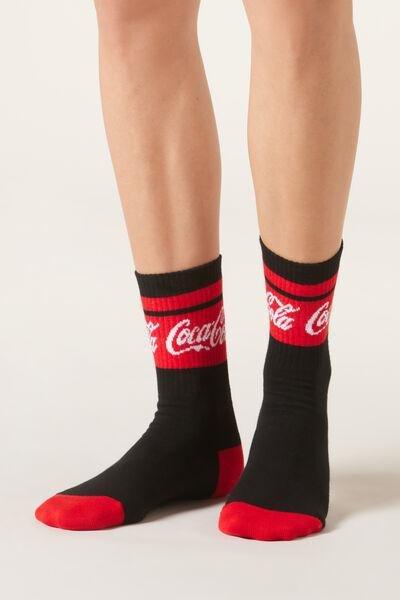 Black Printed Sport Socks, 5501_177D, large image number 0