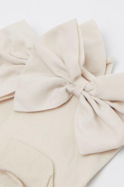 White Bow - Detail Socks, 5501_474D, large image number 1