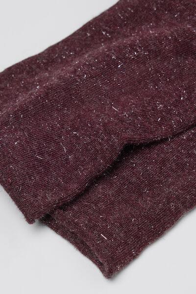 Burgundy Comfort Cashmere Socks, 5501_184D, medium