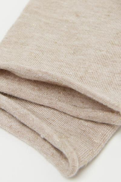 Beige Comfort Cashmere Socks, 5501_201D, large image number 1