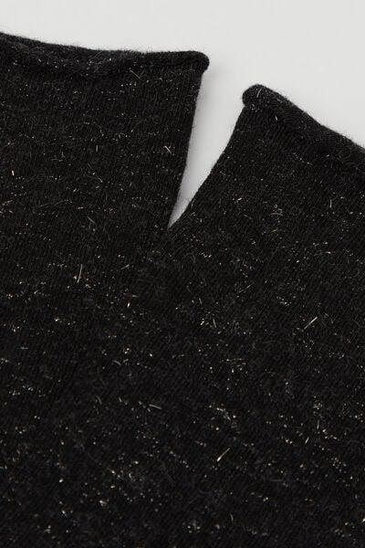 Black Short Cashmere Socks, 5501_203D, medium